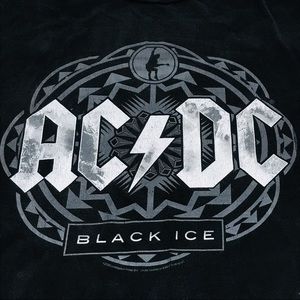 AC/DC Black Ice Tour 2008 29x34 Black T-Shirt